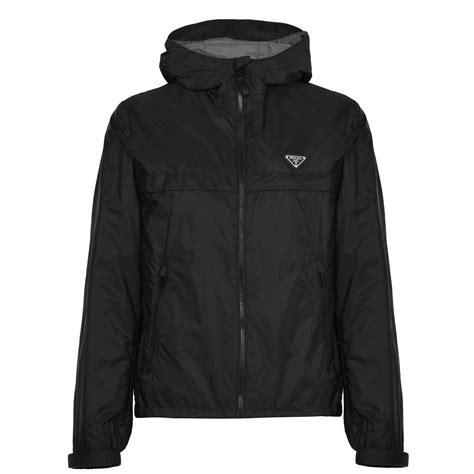 prada mens leather jacket|prada nylon jacket men.